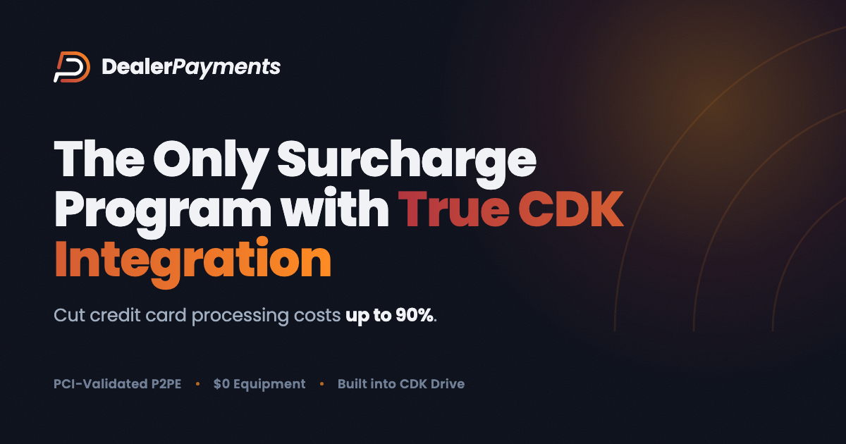 Dealer Payments | The Only Surcharge Program with True CDK Integration